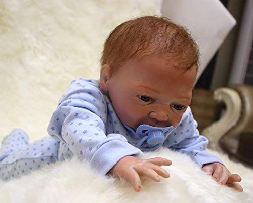 Realista Muñecas Bebé Reborn Niño Recién Nacido Silicona Suave de Vinilo Bebé Reborn Niña Hecha a Mano Regalo de Cumpleaños Para Niños 20 Pulgadas 50 cm