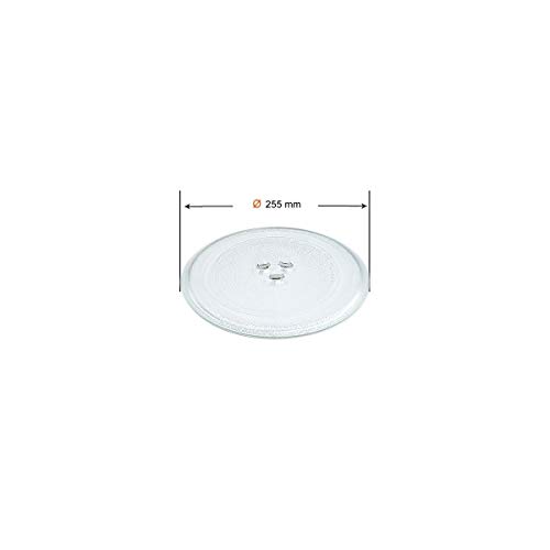 Recamania Plato Giratorio microondas Balay Daewoo diametro 255 mm 3WG2421 4WG214A 3WG19X 3WH2126E