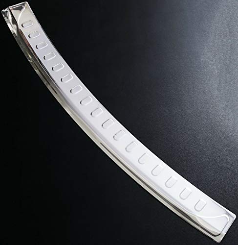 Recambo CT-LKS-1930 Protección para el Borde de Carga de Acero Inoxidable Cromado para Seat Leon ST Combi (a Partir de 2014) + Bisel, Large