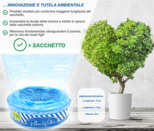 Recarga de cerdo Foppapedretti compatibles con sistema de eliminación de pañales Angel care y Litter Locker II (6 unidades 1920 pañales) bolsa perfumada