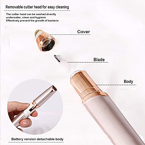 recortador de cejas eléctrico, multifuncional, afeitadora de cejas, removedor de vello facial sin dolor para cejas, labios, nariz, lápiz labial portátil, afeitadora de ojos, cejas