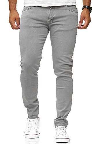 Redbridge Vaqueros Hombres Pantalones Denim Colored Slim Fit Gris W33 L34