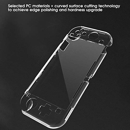 Redxiao Carcasa Protectora Protectora, Carcasa de la Consola, Cubierta de la máquina de Juego, Protector de Carcasa rígida para la Consola de Juegos Switch Lite(Transparent Crystal Case)