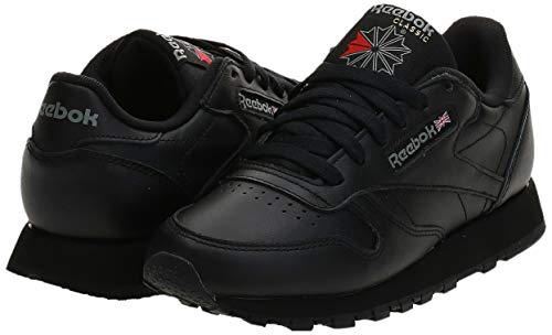Reebok Classic Leather Zapatillas, Mujer, Negro (Int / Black), 37 EU