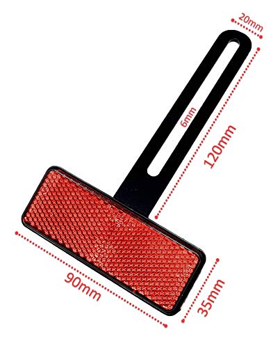 Reflector universal para matrícula de motocicleta con soporte E – probado Soporte de matrícula accesorio reflector