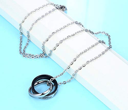 Regalo De San-valentín LORELYS-JE T 'AIME--Collar con colgante para mujer, diseño De cristales austriacos, color azul con incrustaciones De cristales, chapada en oro, color blanco