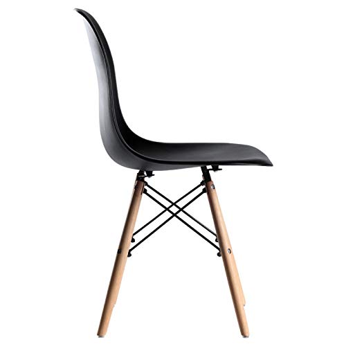 Regalos Miguel - Packs Sillas Comedor - Pack 2 Sillas Tower Basic - Negro - Envío Desde España