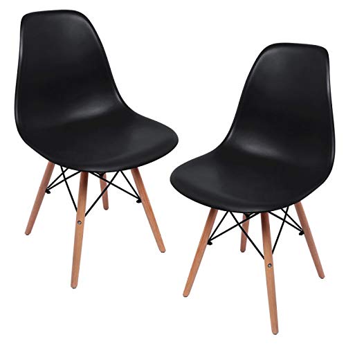 Regalos Miguel - Packs Sillas Comedor - Pack 2 Sillas Tower Basic - Negro - Envío Desde España