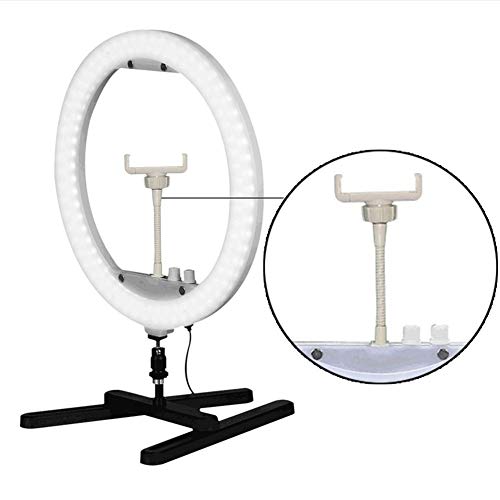Regulable 14" de relleno de la lámpara LED luz del anillo con la fotografía del espejo cosmético de maquillaje selfie de luz for la cámara de vídeo en directo Estudio para Móvil Selfie Fotografía Maqu