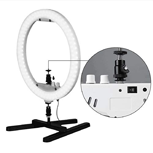 Regulable 14" de relleno de la lámpara LED luz del anillo con la fotografía del espejo cosmético de maquillaje selfie de luz for la cámara de vídeo en directo Estudio para Móvil Selfie Fotografía Maqu