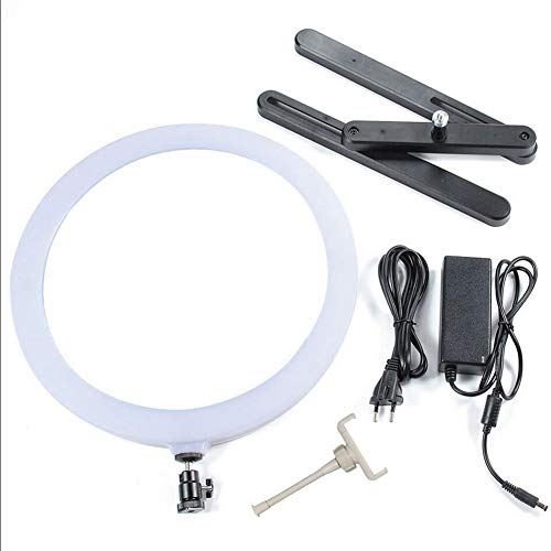 Regulable 14" de relleno de la lámpara LED luz del anillo con la fotografía del espejo cosmético de maquillaje selfie de luz for la cámara de vídeo en directo Estudio para Móvil Selfie Fotografía Maqu