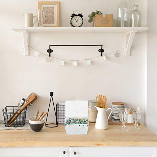 Relaxdays Caja de almacenaje con tapa, Cesta de almacenamiento, PP, 10,5 x 19,5 x 14,5 cm, 1 Ud., Negro