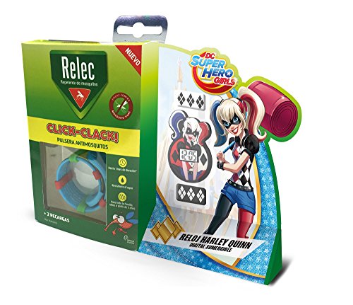 Relec Pulsera Repelente Antimosquitos Superhéroes Harley Quinn - 1 Unidad