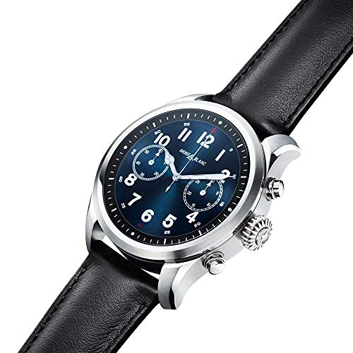 Reloj Montblanc Summit 2 Smartwatch 119440 Acero Inoxidable Piel Negra