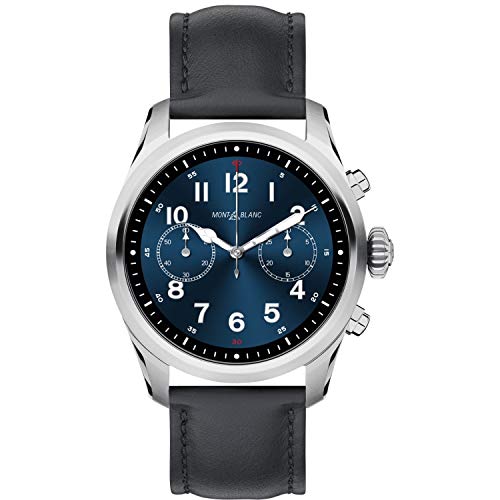 Reloj Montblanc Summit 2 Smartwatch 119440 Acero Inoxidable Piel Negra