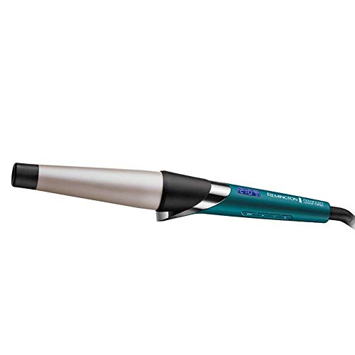 Remington Advanced Coconut Therapy CI86X8 - Rizador de pelo, Barril de 25-38 mm, Cerámica, Digital, Hasta 210 °C, Azul