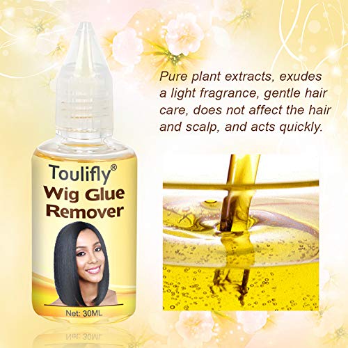 Remover Liquido para Quitar Extensiones,Hair Extension Tape Remover,Hair Extensions Remover,para Lace Front Peluca,Extensiones de Cabello,Strong Tape Remover,30ML