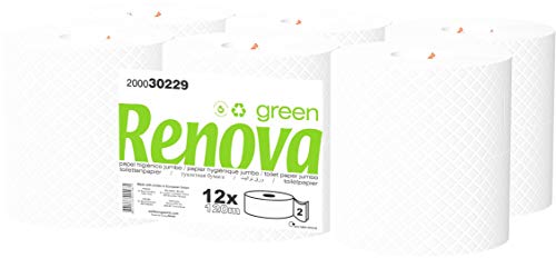 Renova Papel Higiénico Jumbo Renovagreen - 12 Rollos Blancos