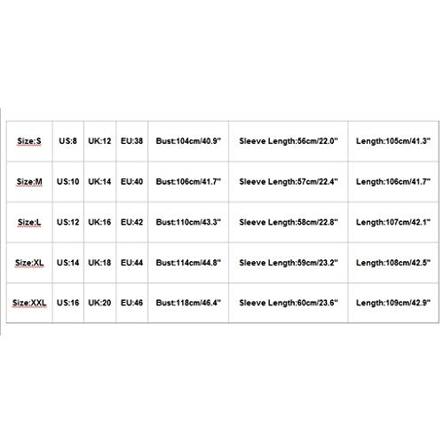 Reooly Moda Mujer Sexy de Manga Larga Casual Leopardo con Cuello en V Chaqueta Larga Chaqueta de Punto(,Medium)