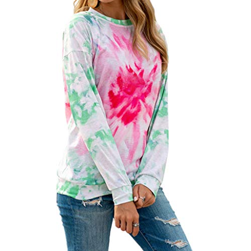 ReooLy Pull-Over, Jersey de Punto de Gran tamaño para Mujer con Hombros Descubiertos y suéter Suelto(F-Verde，M)