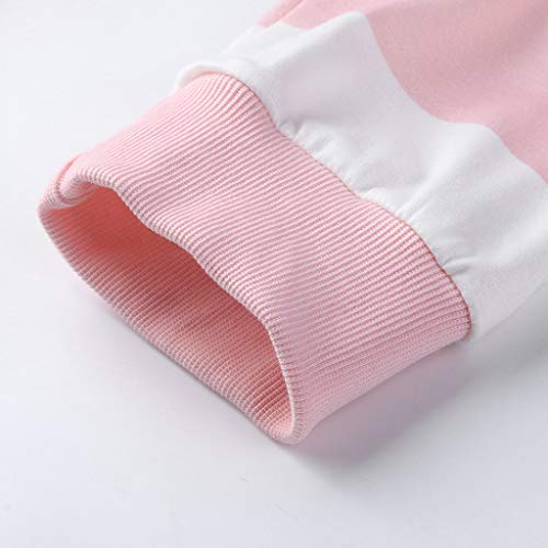 ReooLy Pull-Over, Sudadera con Capucha y Estampado navideño de Manga Larga para Mujer(Rosado，XXL)