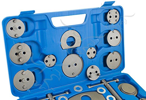 REPOSICIONADOR DE PISTONES DE FRENOS DE 23 + 5 PIEZAS para cambiar las pastillas o zapatas de freno