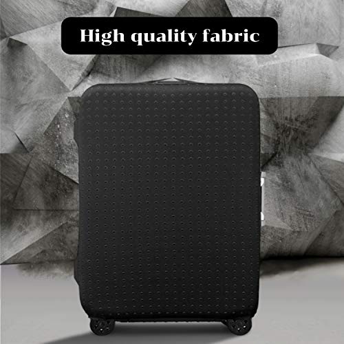 Resistente al Agua Print Trolley Case Funda Protectora para 30/31/32 Maleta de Equipaje Lavable Maleta de Viaje XL Negro
