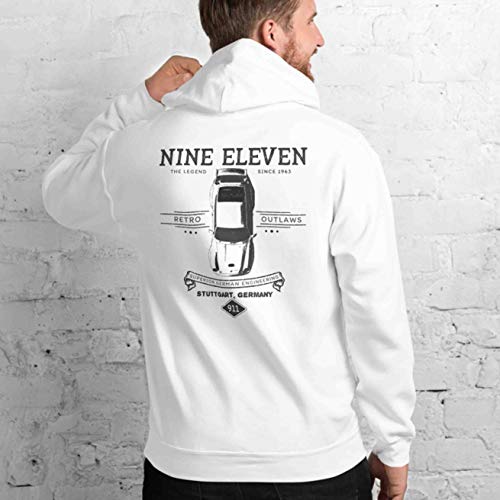 Retro Outlaws, Nine Eleven 1963 Outlaw Vintage Doble Cara Sudadera Con Capucha - Blanco - XX-Large