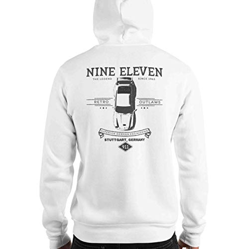 Retro Outlaws, Nine Eleven 1963 Outlaw Vintage Doble Cara Sudadera Con Capucha - Blanco - XX-Large