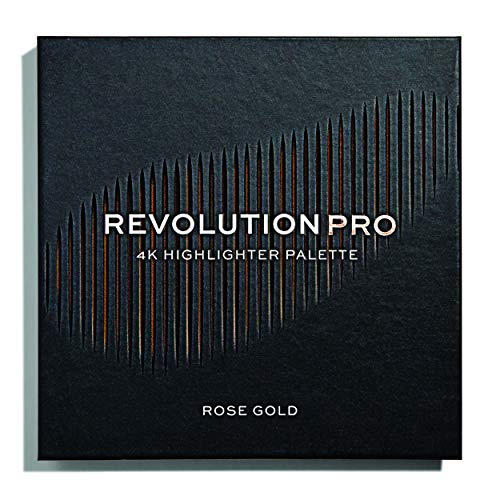 Revolution Pro 4K - Paleta de resaltador, color oro rosa