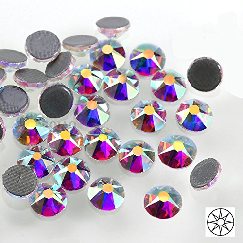 Rhinestone Iron On Hotfix Deluxe Crystal Transparent- Crystal AB, SS 04 a 40 para tejidos y decoración, Diamante, Rhinestones SS 20 100pz Crystal Ab