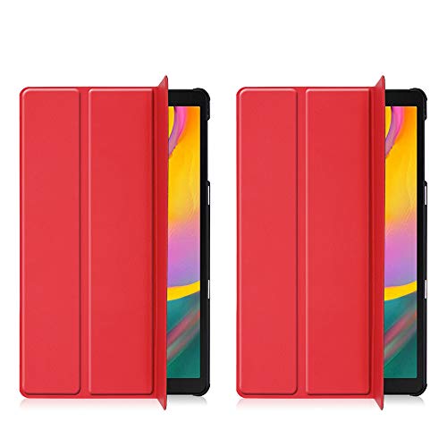 Riachy - Funda giratoria de 360 ° para Samsung Galaxy Tab A 10.1 (2019) Funda triple para tablet de protección antiarañazos, sin función de sueño (dorado)