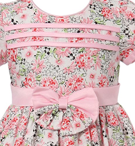 Richie Ropa de Descanso para niñas de casa de Flores de Color Rosa de Cristal y Lazo Rosa Pintura Coja Relieve con Cierre de Solapa y e Instrucciones para Hacer Vestidos 12 Meses - New