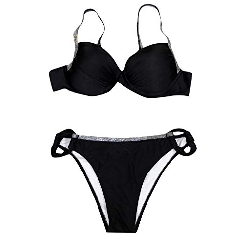 riou Tops de Bikini Mujer Push-up Trajes de baño Dos Piezas Sexy Bikini Brasileños Bañador con Relleno Trajes de BañO Mujer 2019 Bikini Estampado Dividido BañAdores