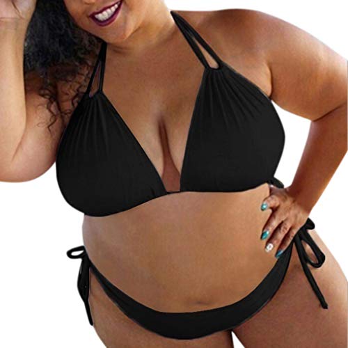 riou Tops de Bikini Mujer Push-up Trajes de baño Dos Piezas Sexy Bikini Sets Mujer Ropa de baño Gran tamaño Mujeres Bohemio BañAdores con Relleno Traje de baño Dividido