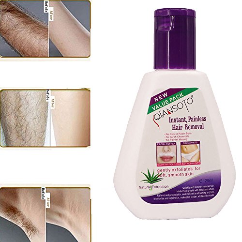 RISTHY Crema Depilatoria Mujer,Eliminación Permanent Facial Natural Crema Inhibidora de Crecimiento de Cabello Sin Dolor para Uso Corporal Axilas Piernas Indolora Hidratante Quitar Rápido
