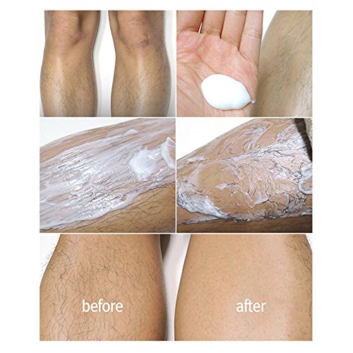 RISTHY Crema Depilatoria Mujer,Eliminación Permanent Facial Natural Crema Inhibidora de Crecimiento de Cabello Sin Dolor para Uso Corporal Axilas Piernas Indolora Hidratante Quitar Rápido
