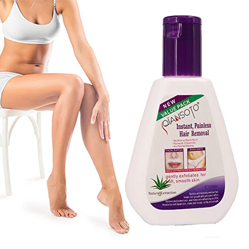 RISTHY Crema Depilatoria Mujer,Eliminación Permanent Facial Natural Crema Inhibidora de Crecimiento de Cabello Sin Dolor para Uso Corporal Axilas Piernas Indolora Hidratante Quitar Rápido