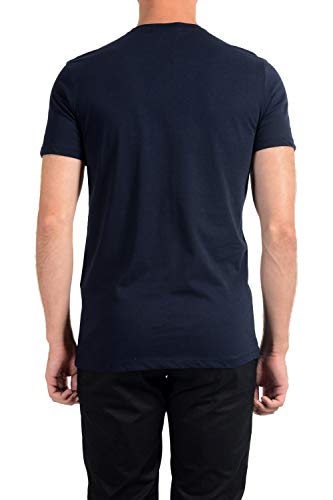Roberto Cavalli GST644 - Camiseta de manga corta para hombre, color azul marino