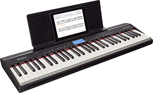 Roland Go-61P Digital Piano - 61 touches - Conecta inalámbricamente con tu smartphone, accede a contenido online y aprende más rápido