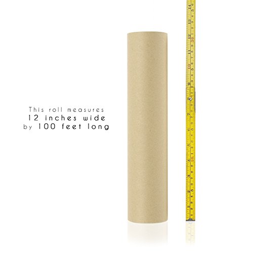 Rollo de papel kraft grande, 30 m, para manualidades, regalos, envíos, 30 cm x 30 m