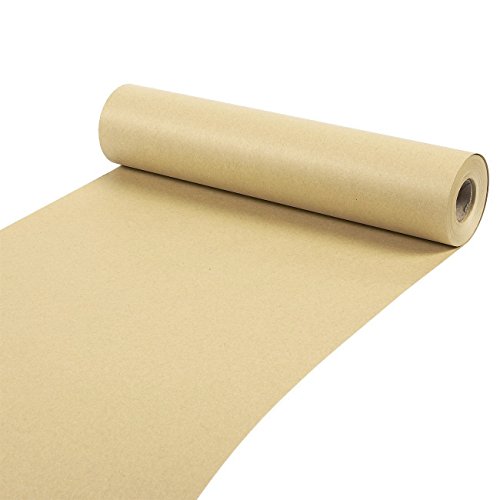 Rollo de papel kraft grande, 30 m, para manualidades, regalos, envíos, 30 cm x 30 m