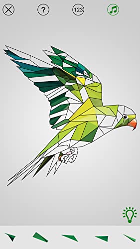 Rompecabezas de colores de Poly Low Art by Number