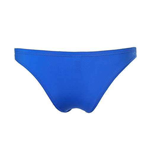 Ropa Interior Hombre U Convexa Bolsa Ultra Delgada de Hielo Sexy de Seda de los Calzoncillos para Hombres sin Costura, D Azul, L