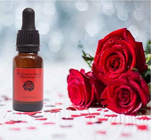 Rose Oil for Face – Luxurious Facial Oil Infused with Damask Rose – Hydrating Rosa Damascena to Reduce Fine Lines and Wrinkles – Natural Organic Rose Oil for Face – Rose Oil for Skin - Rose Oil
