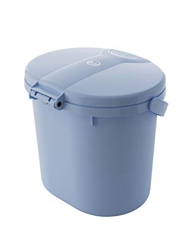 Rotho Babydesign TOP Cubo para pañales, Tapa abatible, 11 l, A partir de 0 meses, Sky Blue (Azul celeste), 20002 0289