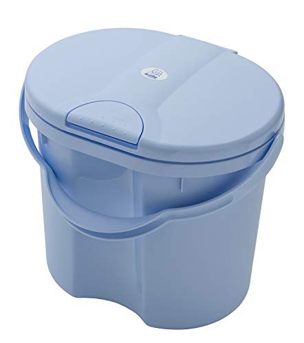 Rotho Babydesign TOP Cubo para pañales, Tapa abatible, 11 l, A partir de 0 meses, Sky Blue (Azul celeste), 20002 0289
