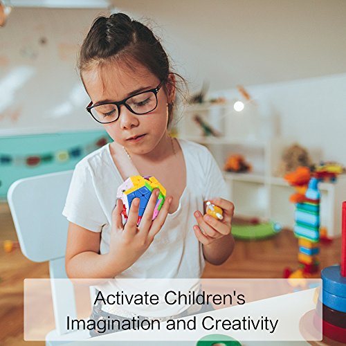 ROXENDA Cubo Mágico, Cubo de Velocidad Megaminx Stickerless Magico Speed Cube Rompecabezas, Súper Duradero Y Fácil Giro