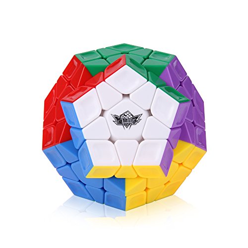 ROXENDA Cubo Mágico, Cubo de Velocidad Megaminx Stickerless Magico Speed Cube Rompecabezas, Súper Duradero Y Fácil Giro
