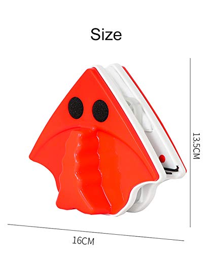 Rpanle Cepillo de Limpieza de Vidrio de Ventana magnética de Doble Cara, Limpiador de Limpiador de Vidrio Herramientas de Limpieza del hogar, Apto para Gafas de 15-24 mm de Espesor…